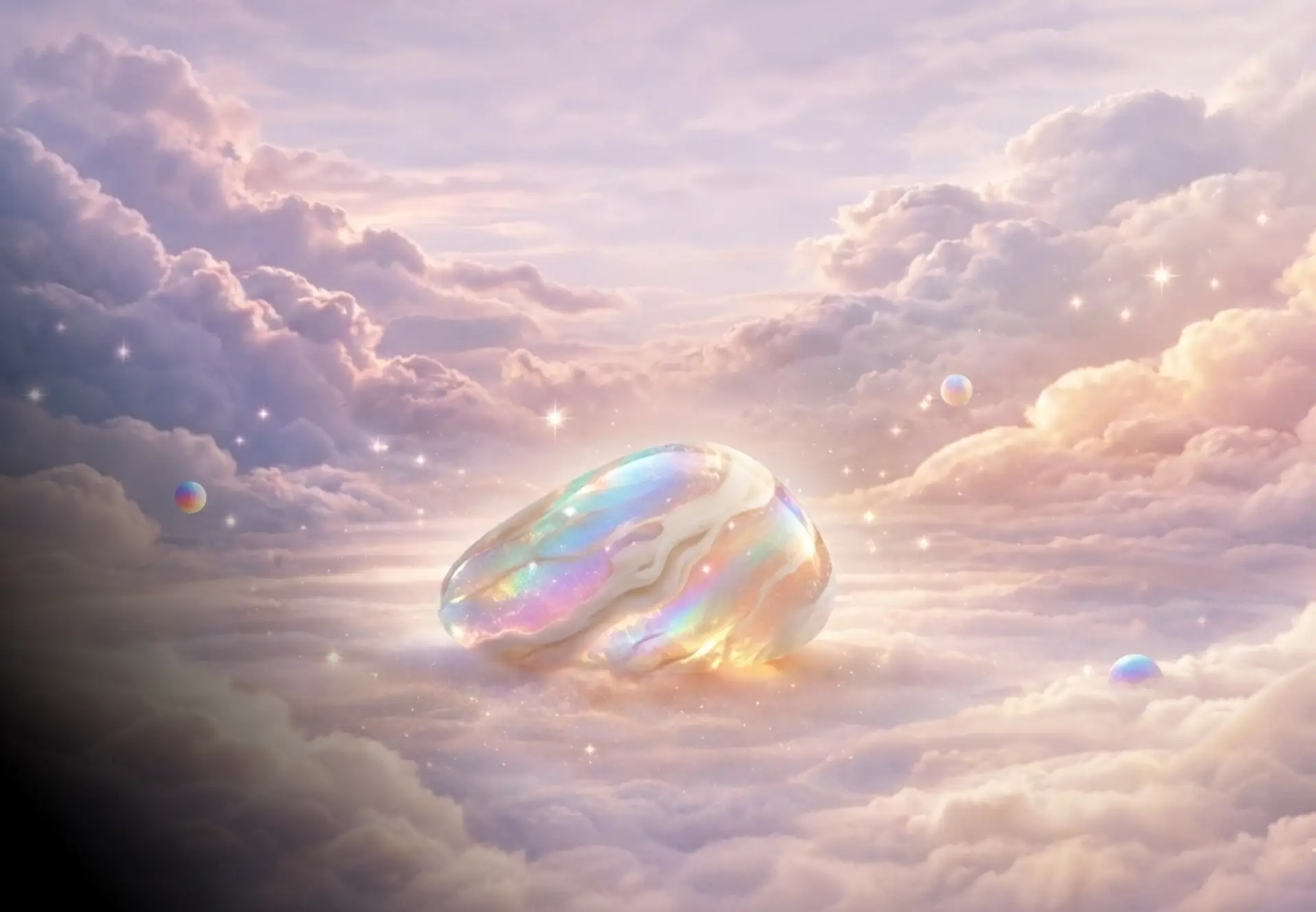 Stella orb in dreamy clouds